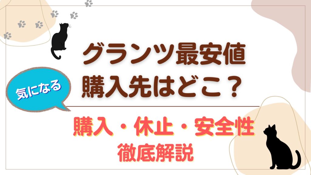 グランツ最安値の購入先はどこ?購入・停止・安全性を徹底解説