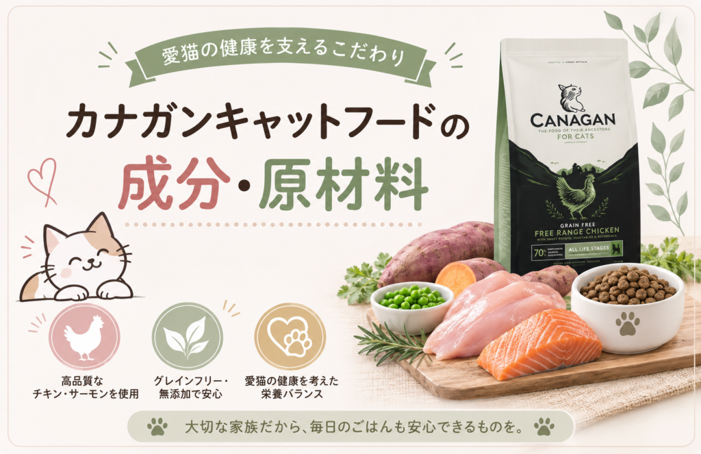 カナガンキャットウードの成分・原材料について