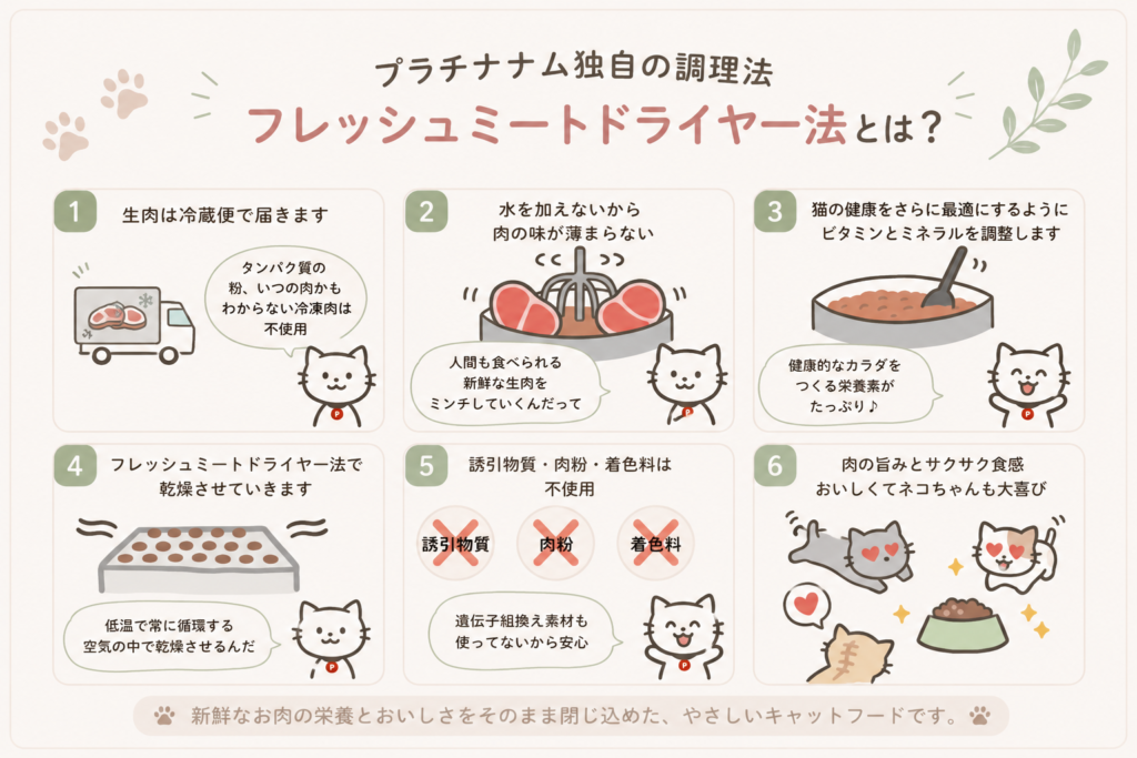 フレッシュミートドライヤー法の説明