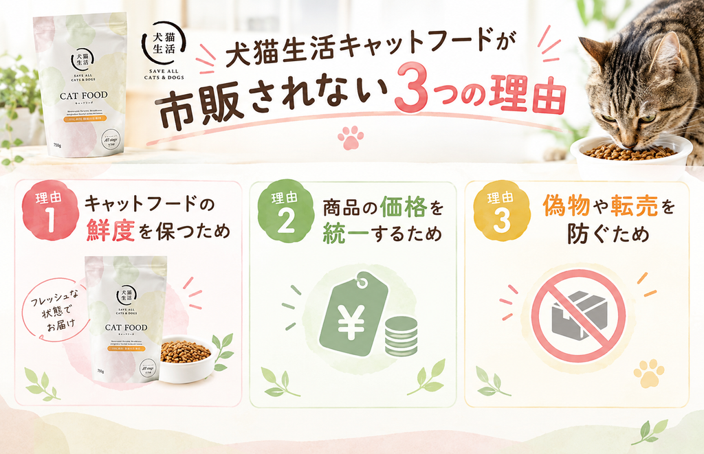 犬猫生活が市販されない三つの理由