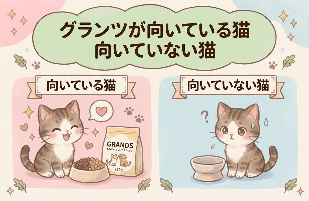 グランツが向いている猫、向いてない猫