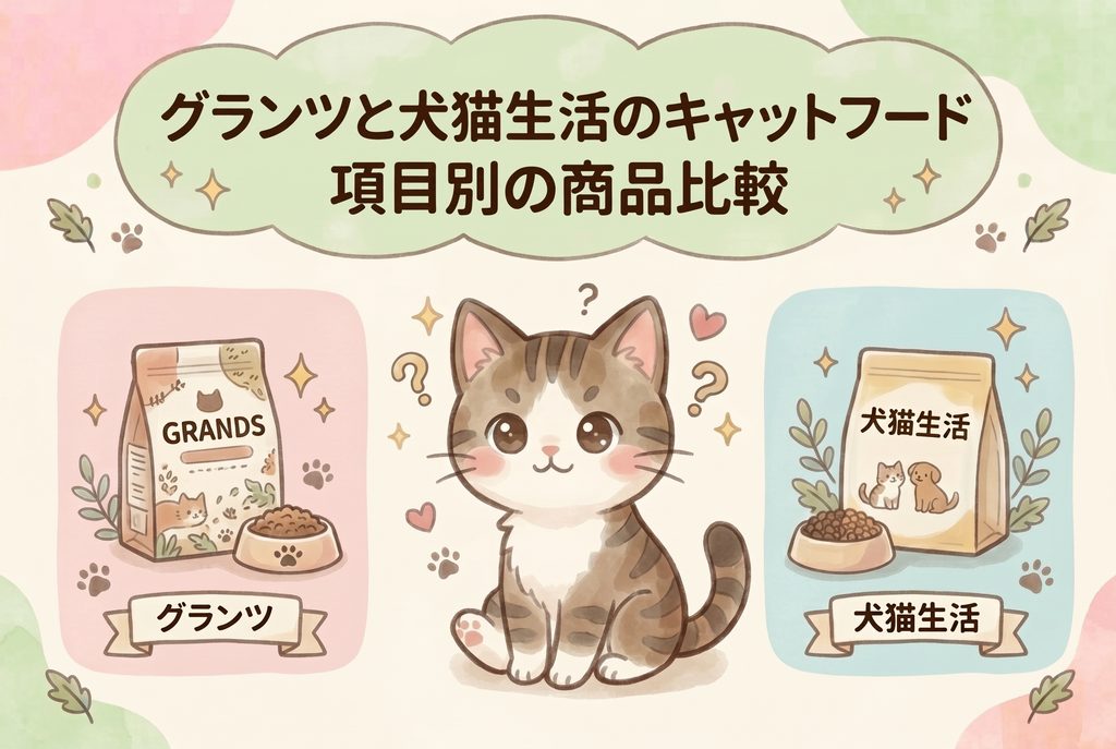 グランツと犬猫生活の項目別商品比較
