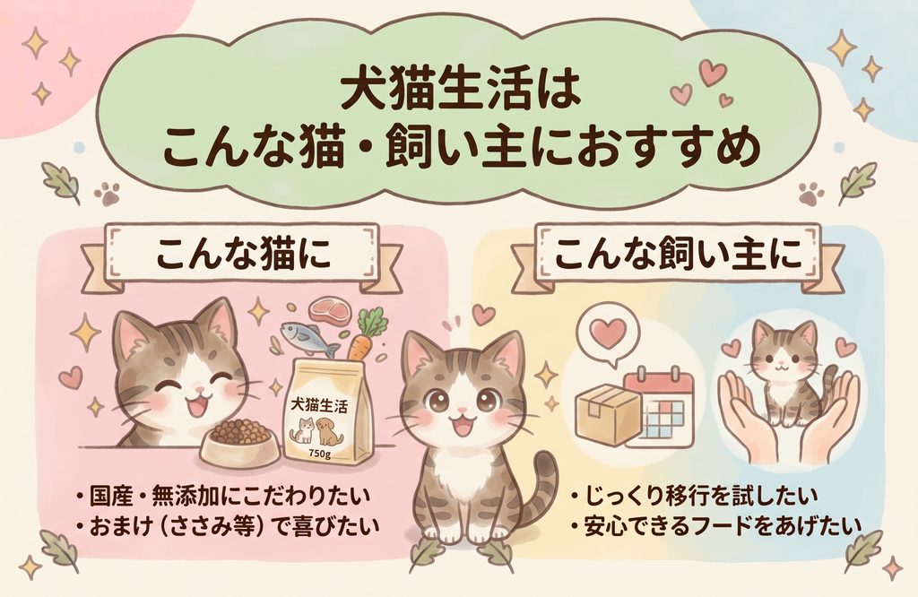 犬猫生活はこんな猫におすすめ